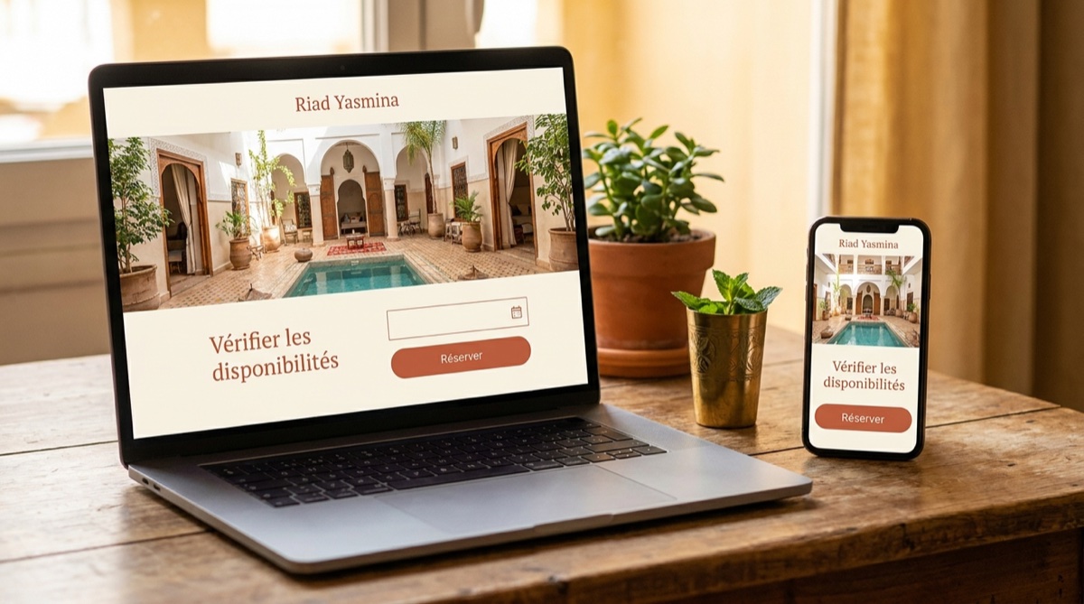 Site sur ordinateur et mobile